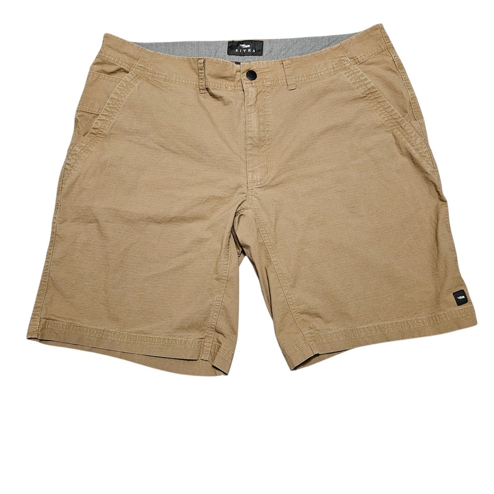 Sitka Gear Tarmac Shorts Men Sz 38 Ripstop Outdoor Hiking Brown 600253
